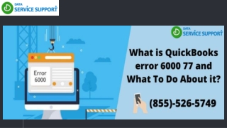 Methods to rectify QuickBooks error 6000 77