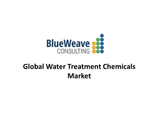 Water Treatment Chemicals Market 2021-2027