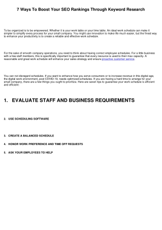 7 Ways To Boost Your SEO Rankings Through Keyword Research