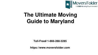 The Ultimate Moving Guide to Maryland