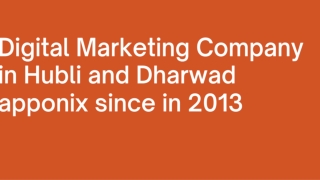 Digital Marketing Company in Hubli and Dharwad