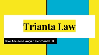 Bike Accident lawyer Richmond Hill