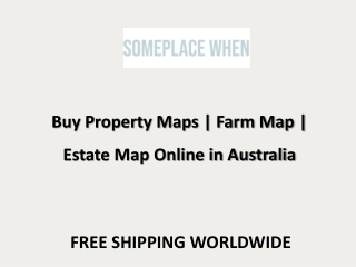 Buy Property Maps | Farm Map | Estate Map Online in Australia