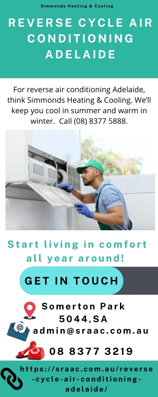 Reverse Cycle Air Conditioning Adelaide