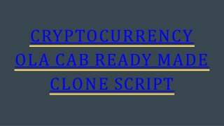 Readymade Cab Booking Script - CryptoCurrency Integrations