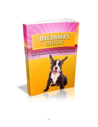 Dog Owners Delight