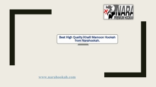 Best high quality Khalil Mamoon Hookah from Narahookah.