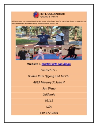 Martial Arts San Diego | Goldenrishi.com