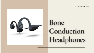 Bone conduction headphones