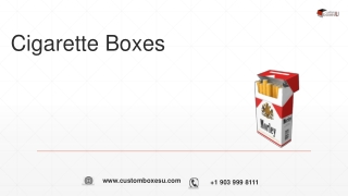 Cigarette Boxes