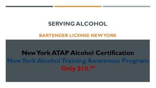 Bartender License New York US