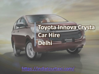 Toyota Innova Crysta Car Hire Delhi
