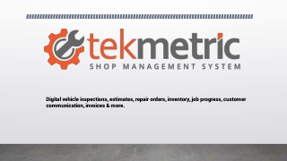 Tekmetric features