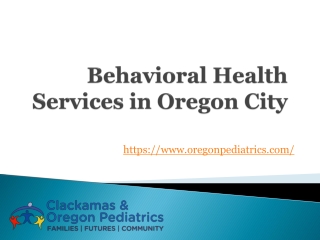 Behavioral Health Services in Oregon City