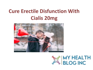 Cure Erectile Disfunction With Cialis 20mg