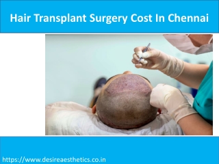 Hair Transplant Surgery Cost In Chennai