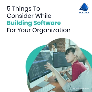 5 things to consider while building software for your organization
