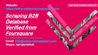 Scraping B2B Database Verified from Foursquare