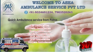 Get an Air Ambulance Service with a better medical team |ASHA