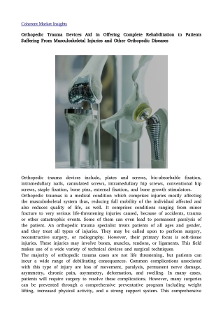 Orthopedic Trauma Devices12