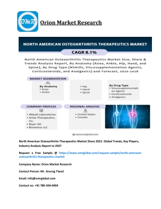 North American osteoarthritis therapeutics market