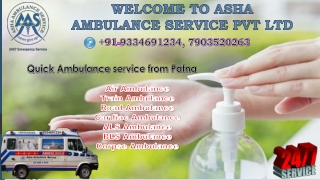 Hire an Air Ambulance Service with a better medical team on just one call |ASHA