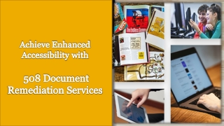 Achieve Enhanced Accessibility with 508 Document Remediation Services-Damco Solutions