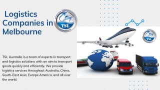 Logistics Companies in Melbourne