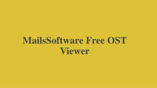 MailsSoftware Free OST Viewer