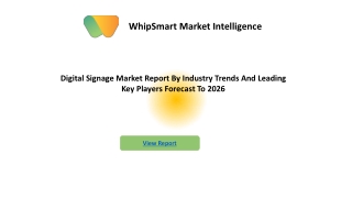 The Digital Signage Market Detailed Analysis of Current Industry Trends
