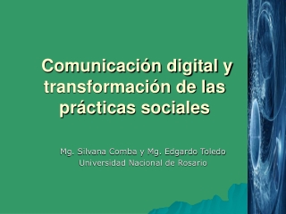 Comunicación digital, cátedra del agua 2021