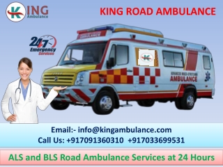 Ambulance Service in Boring Road and Mahendru at 24 Hours by King Ambulance