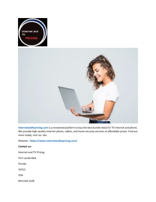 Best Bundle Deals for TV Internet and Phone | Internetandtvpricing.com