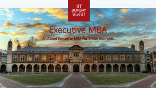 Executive MBA in Mumbai for EMBA Aspirant