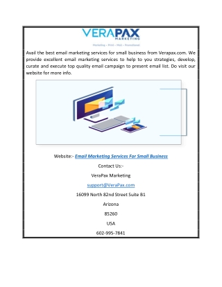 Email Marketing Services for Small Business | Verapax.com