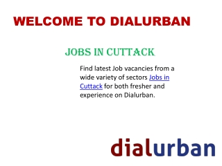 Find jobs in Cuttack