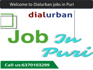 Jobs in Puri