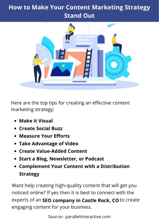 How to Make Your Content Marketing Strategy Stand Out
