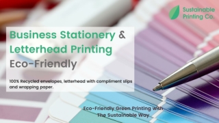 Business Stationary Printing - Sustainable Printing Co.