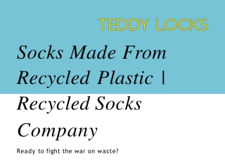 Socks Made From Recycled Plastic | Recycled Socks Company