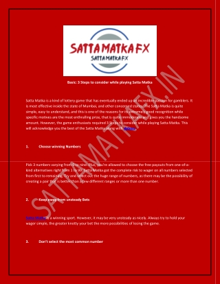 About the dpboss and satta matka