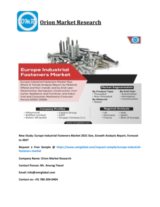 Europe industrial fasteners Market