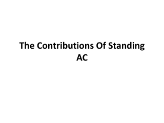 The contributions of standing AC