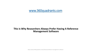 This Is Why Researchers Always Prefer Having A Reference Management Software