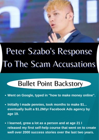 Peter Szabo Scam Is Just A False Rumor | View PDF File