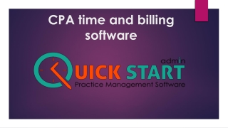 CPA time and billing software