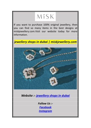 jewellery shops in dubai  miskjewellery.co