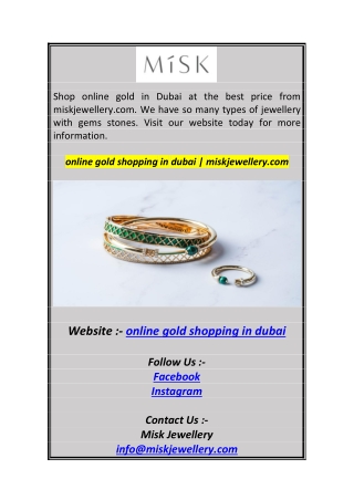 online gold shopping in dubai  miskjewellery.co