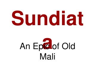 Sundiata