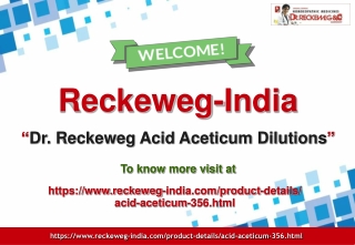 Dr. Reckeweg Acid Aceticum Dilutions